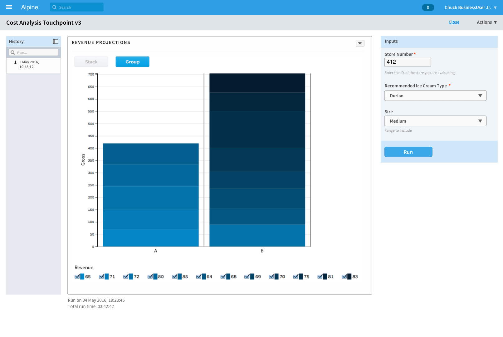 Workbench Run