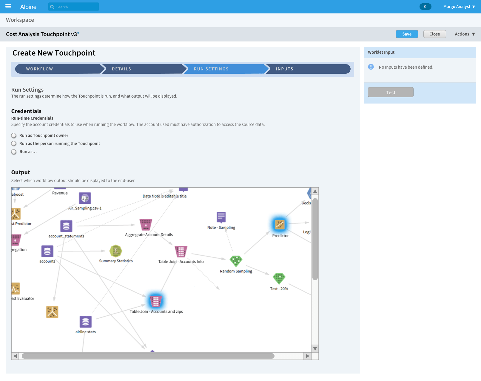 Create a Touchpoint: workspace